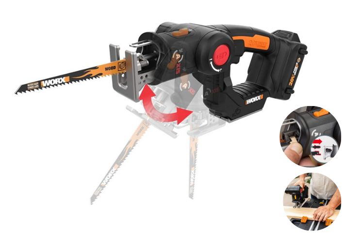 WORX WX550L Reciprocating Saw and Jigsaw
